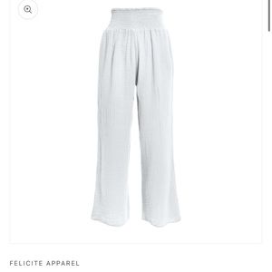 White gauze pants new without tags size 3 which is medium in this brand